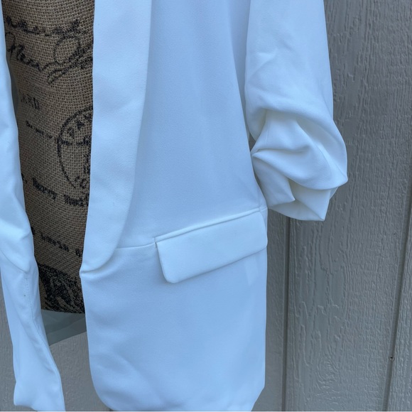 Zara Women’s White boyfriend blazer size M - Picture 3 of 5
